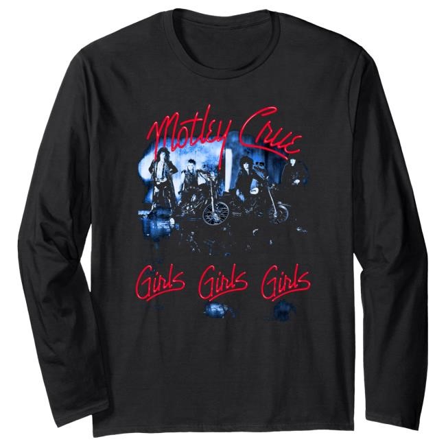 Mötley Crüe - Girls Girls Tracklist Hot Shirt Motley Crue Official