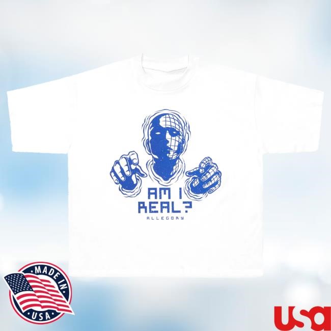 Official Allegory Clothing Am I Real Heavyweight Shirt New / White Allegory House Merch