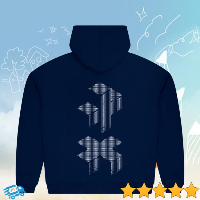 +X Led Navy Hooded Sweatshirt Official Shop Martin Garrix +X Led Navy Crewneck Sweatshirt