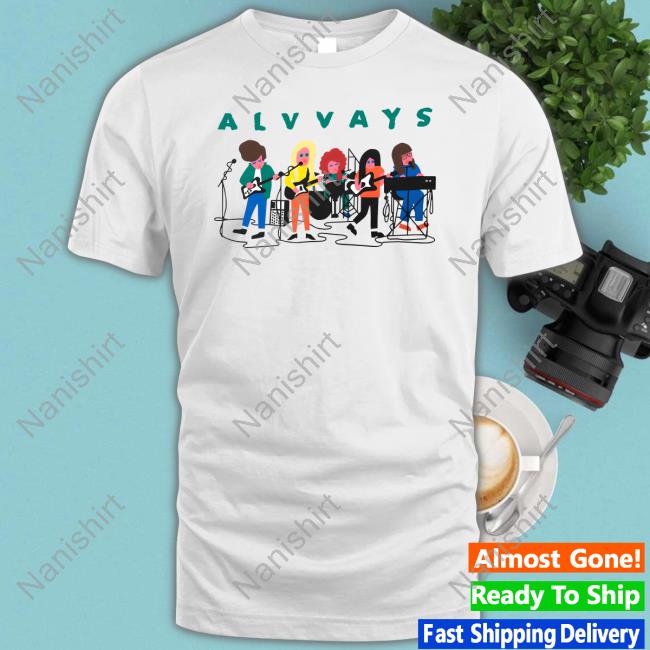Official Alvvays Band Drawing Tee Shirt