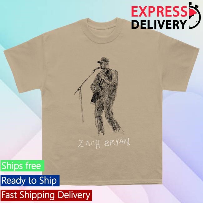 Official Zach Bryan ZB Sketch T Shirt