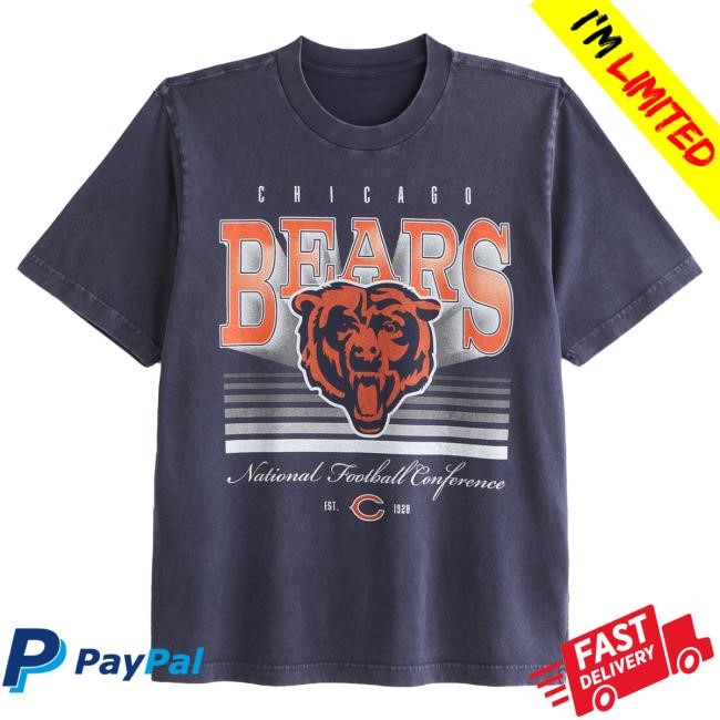 Official Abercrombie And Fitch Clothing Chicago Bears Vintage-Inspired Graphic Hot Shirt NFL by Abercrombie