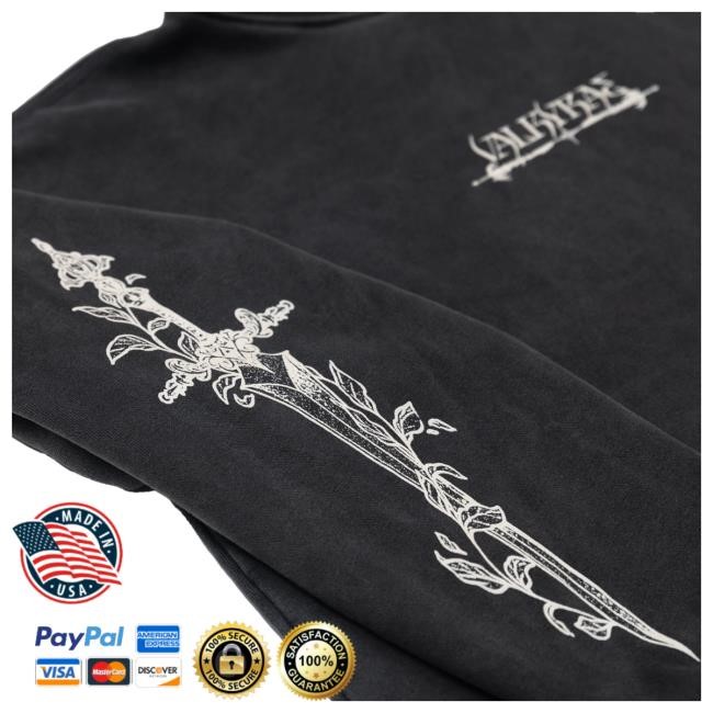 Official Valkyrae Merch Valkyrae Vintage Dagger Popover Hoodie