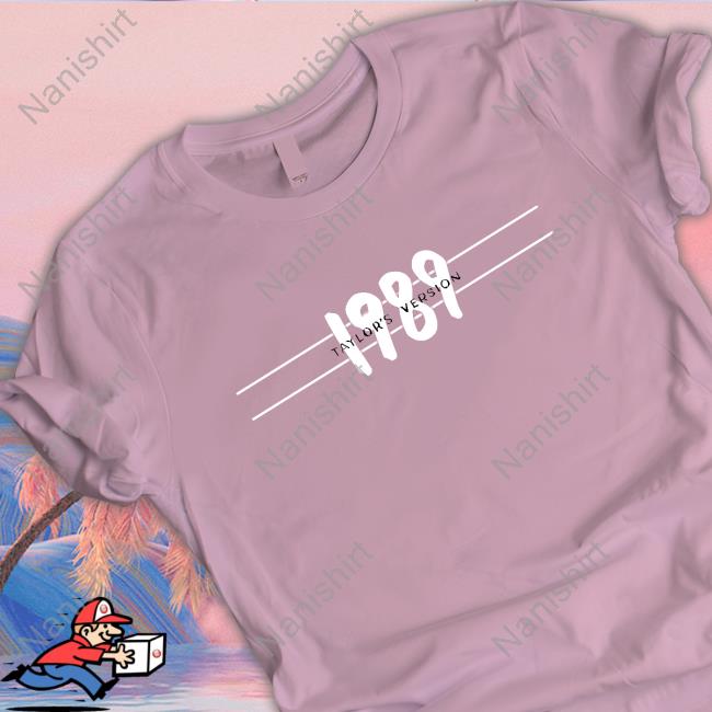 Taylor Swift Merch Pink 1989 Taylor's Version Long Sleeved T Shirt