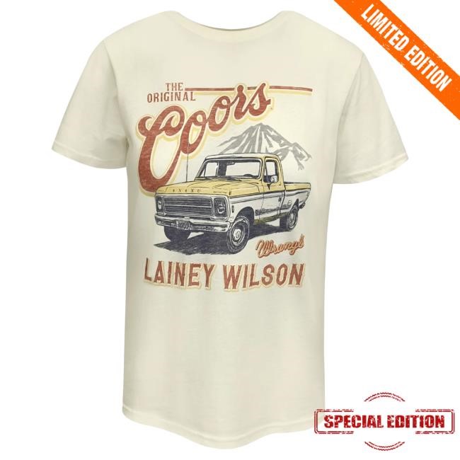 Official Coors Banquet Lainey Wilson x Wrangler Ladies Truck T Shirt
