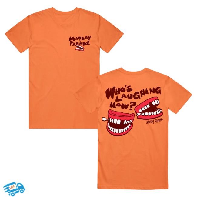 Official Mayday Parade Who's Laughing Now - Horizon Orange Tees