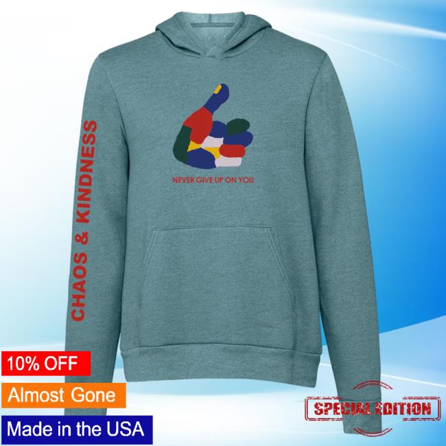 Official Chaos And Kindness Store Thumbs Up Crewneck Sweatshirt