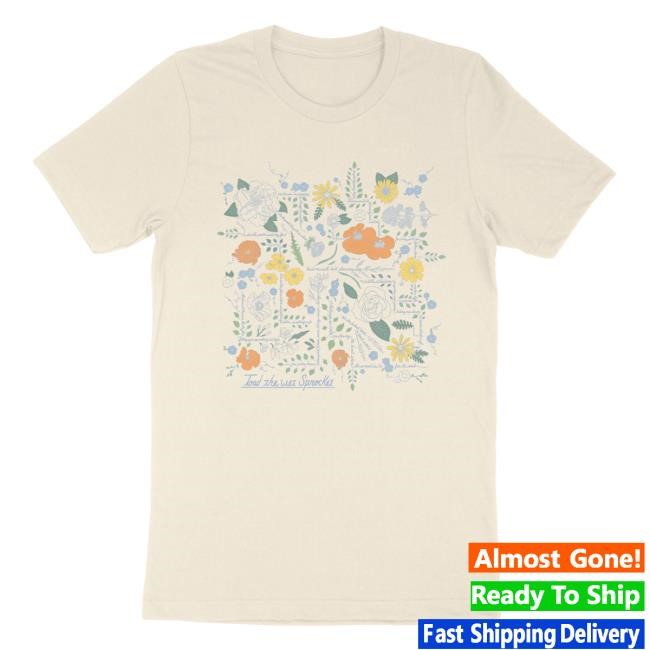 Official Toad The Wet Sprocket Lyric Flower Map (Light Tees) - Vintage Vibes