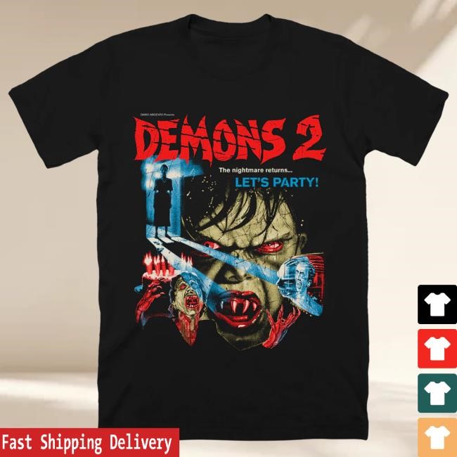 Official Cavity Colors Merch Store Shop Demons 2: '80S Horror Promo - Attractive Shirt CavityColors