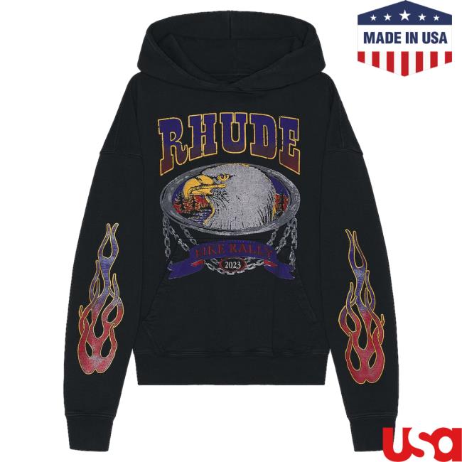 Official Fwrd Clothing Store Rhude Screaming Eagle Popover Hoodie