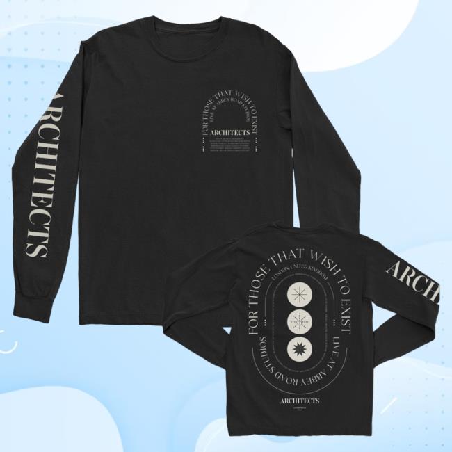 Official Kings Road Merch Store Architects Merch Store Shop Architects FTTWTE Live At Abbey Road Long Sleeve Shirt 2024 (Black) KingsRoadMerch