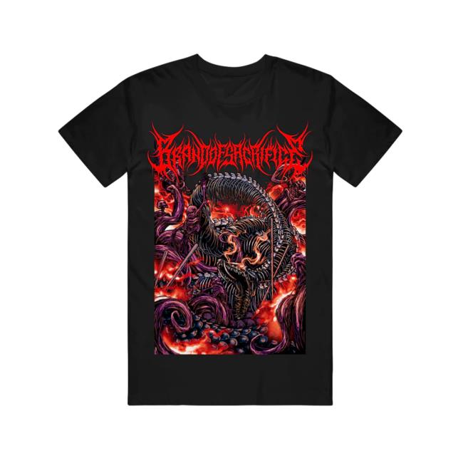 Brand Of Sacrifice Store Merch Skeleton Snake Black Tee