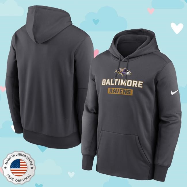 Official NFL Clothing Men's Baltimore Ravens Nike Anthracite Toss Sweep Hoody ArizonaCardinals Official NFL Store Men's Baltimore Ravens Nike Anthracite Toss Sweep Hoody ArizonaCardinals