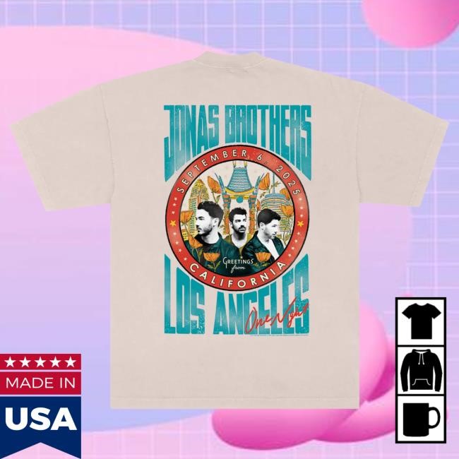 Official Jonas Brothers Shop Greetings From Your Hometown - Los Angeles, CA Hot Shirt JonasBrothers