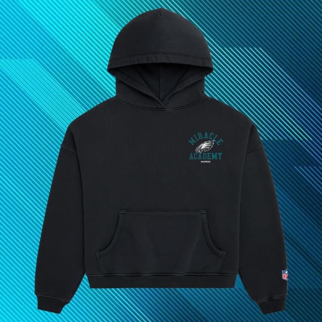 Official Fanatics Shop Store Merch Philadelphia Eagles Miracle Academy Unisex Hoodie - Black by NFL