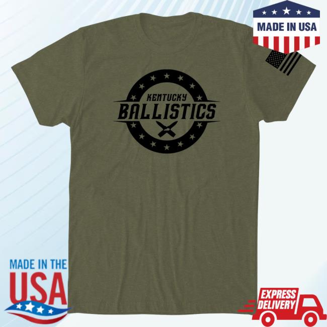 Official Kentucky Ballistics Merch Bunker Branding Kentucky Ballistics KB Logo Shirt Military Green BunkerBranding KentuckyBallistics
