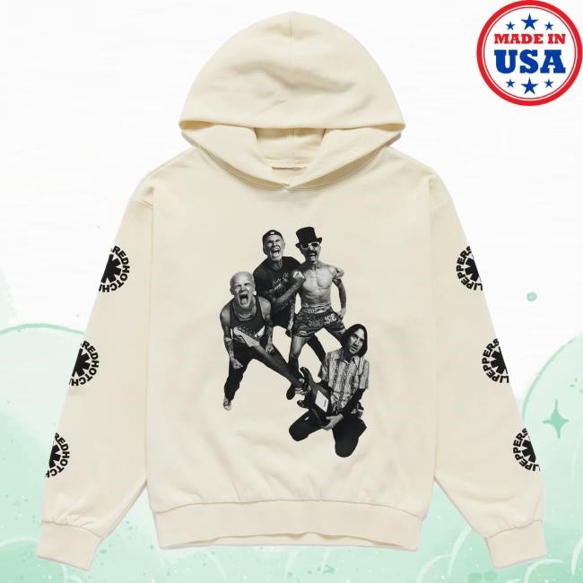 Official Red Hot Chili Peppers Gutteral Scream Hood - Cream