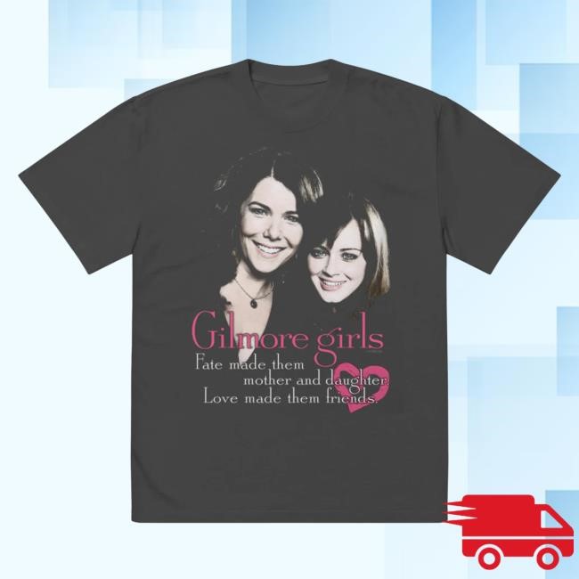Official Gilmore Girls Love Made Them Friends Oversized Faded Tshirt