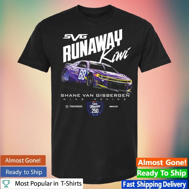 Shane van Gisbergen #88 Mexico City WIN Hot Shirt Trackhouse Racing Team Official