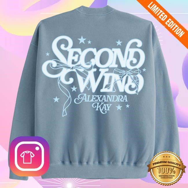 Official Alexandra Kay Merch Store Starry Pigment Slate Blue Crewneck