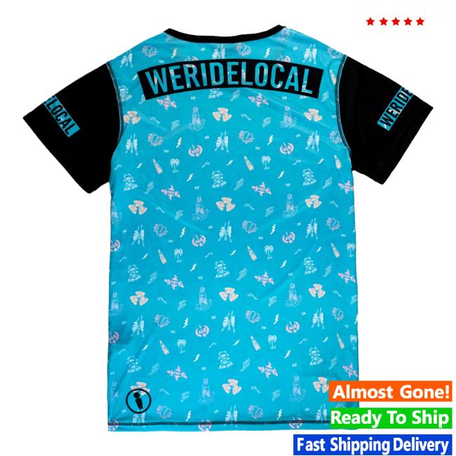 Official We Ride Local Sender Petrol Rash Vest Shirts