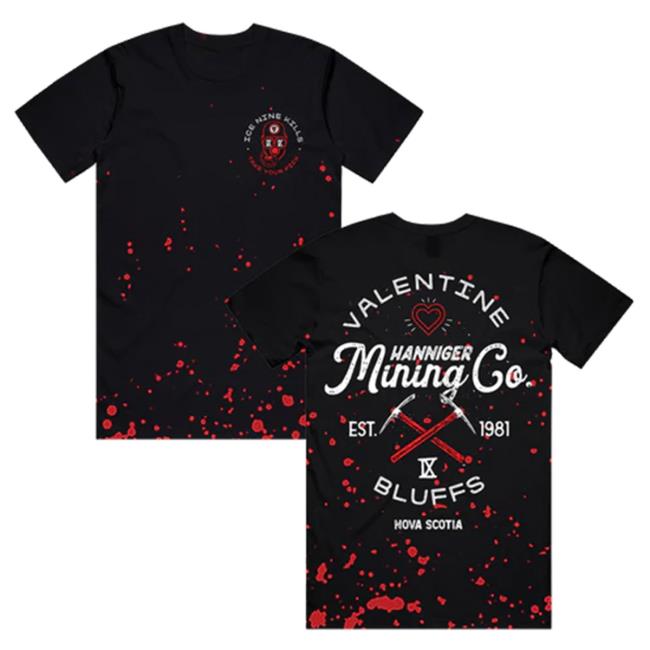 Official Ice Nine Kills Merch Store A Miner Problem Splattered Dye Shirt Ink Merch IceNineKills