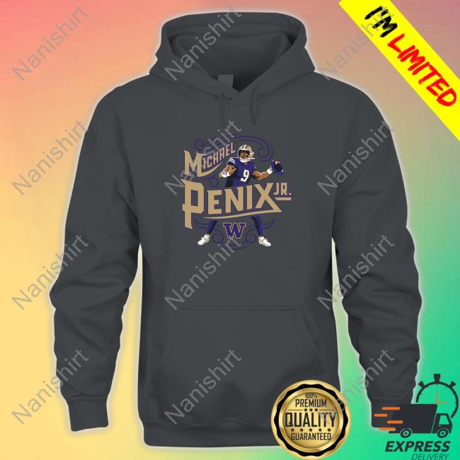 Washington Huskies Michael Penix Jr Script Long Sleeve Tee