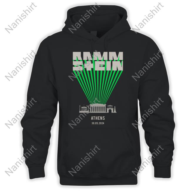 Rammstein Merch Europe Stadium Tour 2024 Athens T-Shirt