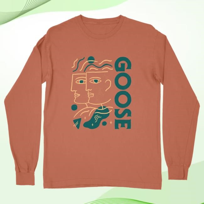 Official Goose The Band Merch Faces L/S T Shirt Goosetheband
