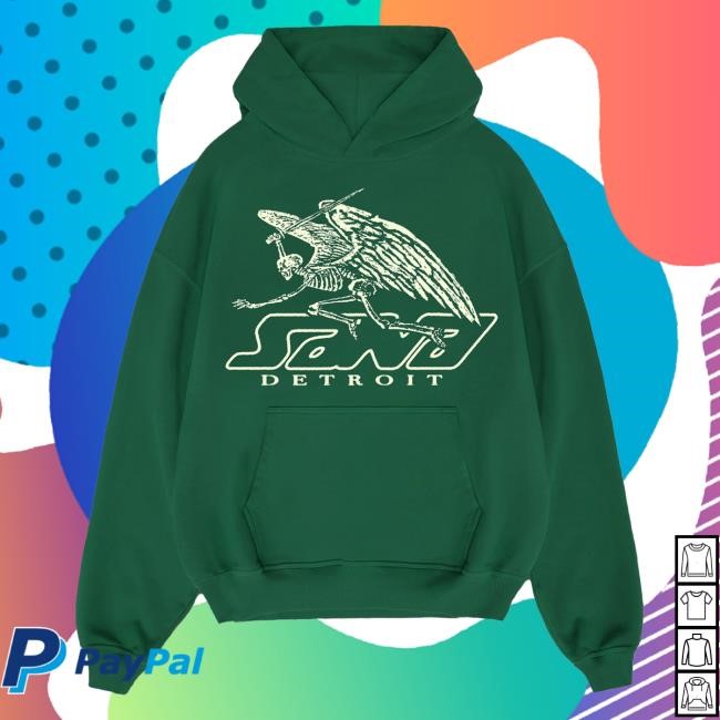 Official Sana Detroit Merch Store Guardian Hoodies- Green SanaDetroit