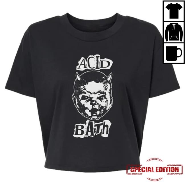 Acid Bath Women's Cropped Top Shirt
