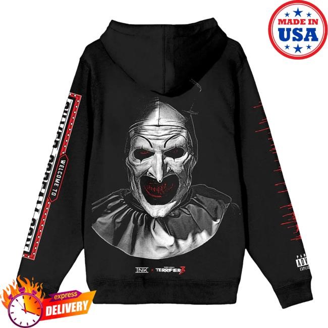 Terrifier Hoodie Ice Nine Kills Silver Scream Con