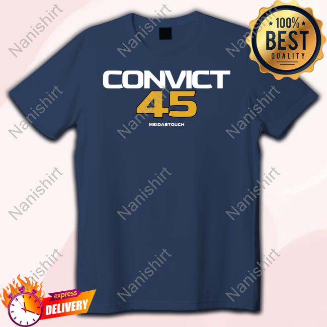 Official Meidastouch Merch Convict45 Navy T Shirts
