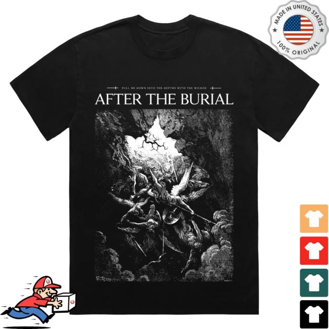 Official After The Burial Merch Mouth Of Hell Black Tee