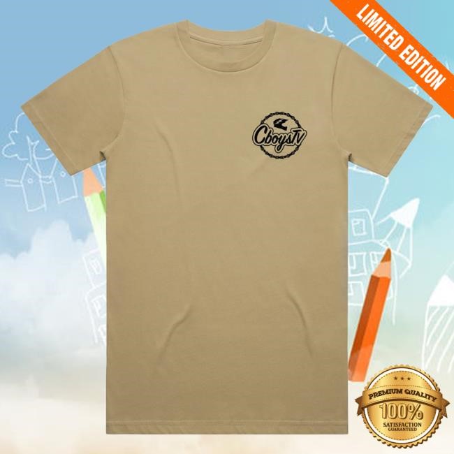 Official Cboystv Merch Khaki Chain Gang Tshirt - Cboys Tv