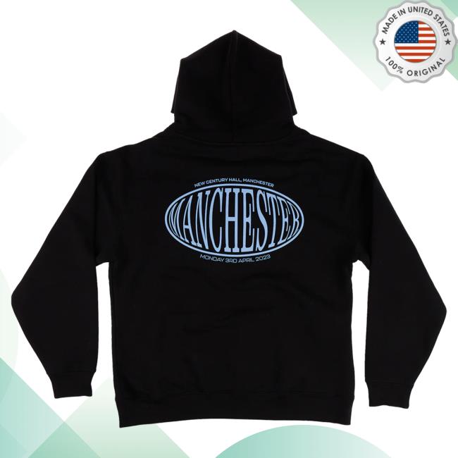 Official Flo Like This Merch Manchester Tour Pull Over Hoodie: Black