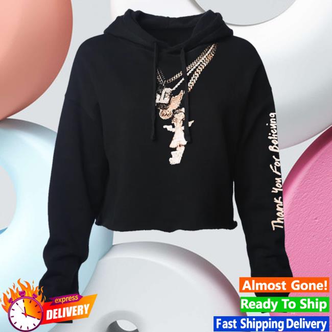 Official Toosii Merch Store Toosii Thank You For Believing Chains Cropped Black Hood Toosii Apparel Clothing Shop Toosii2x