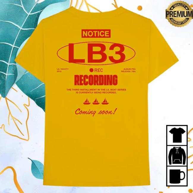 Official Lil Yachty Apparel Clothing Merch Store Shop LilYachty Lb3 Gold Shirt 2023 Concrete Boy Lil Boat LilBoat